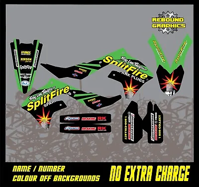 Rebound Mx Part Graphics Kit Kawasaki KX KXF 65 85 125 250 450 All Years • £68.99