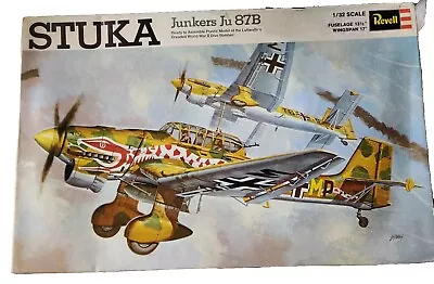 Vintage Stuka Junkers Ju 87B Plastic Model Kit 1/32 Scale Revell H-298 Unbuilt  • $39.99