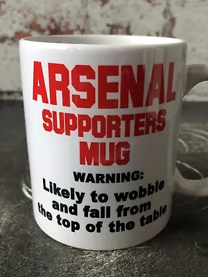£6.99 • Buy Arsenal Supporters Table Wobble Funny Football Joke Banter Mug Tottenham 3