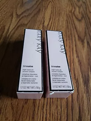 Two Mary Kay Timewise Night Restore And Recover Complex Combination Oily 1.7oz • $32