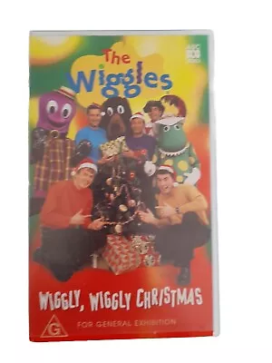 The Wiggles VHS Wiggly Wiggly  Christmas Video Cassette ABC 1997 • $12.50