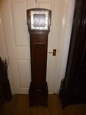 Vintage HALLER AG Westminster Chime Oak Granddaughter Clock • £28.99