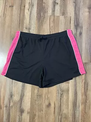 Made For Life Women’s Knit Shorts Size L 14 Black Polyester Athletic Quick-Dri • $12.99