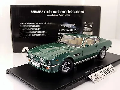 AUTOart 1:18 Scale Aston Martin V8 Vantage 1985 Forest Green (70224) • $358