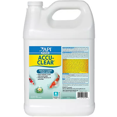 API Pond Accu-Clear 1 Gallon Quickly Clears Pond Water Fish Plant Wildlife Safe • $71.99