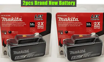 BRAND NEW Genuine MAKITA BL1850B-2 18V 18 Volt LXT Li-Ion 5.0Ah Battery 2-PackS • $82