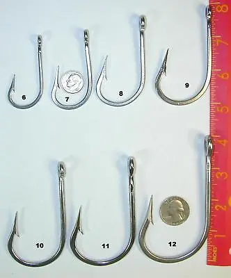 28 7691S (4 Each Size) Big Game Hooks Stainless 6/0 7/0 8/0 9/0 10/0 11/0 12/0 • $31.50