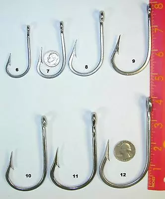 56 7691S Big Game Hooks SS For Lures Bait Jigs Marlin Tuna Dorado Wahoo Shark • $76.91