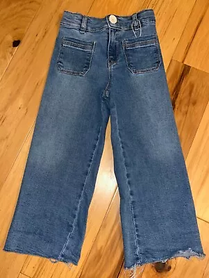 Zara Girls Stretch High Rise Flare Jeans Size 4-5 Excellent Cond Ld6 • $14.39