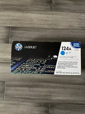 HP LaserJet Print Cartridge 124A Cyan Q6001A - New Sealed • $30