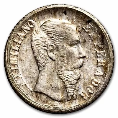 Mexico Maximilian Silver Fantasy Medal BU • $42.77