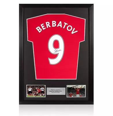 £264.99 • Buy Framed Dimitar Berbatov Signed Manchester United Shirt - Home, 2019/2020, Number