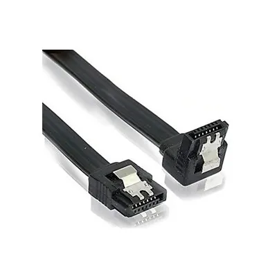 $2.99 • Buy SATA 3 Data Cable Adapter 6Gbps 50cm For SSD HDD Angle Lead Clip Black