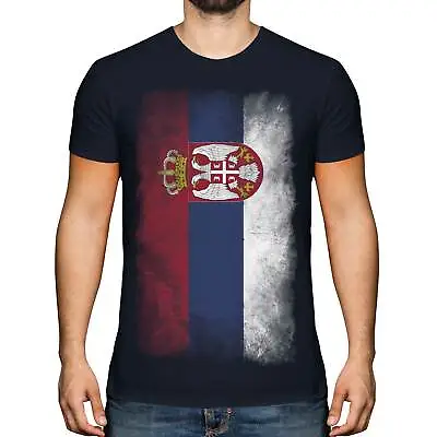 Serbia Faded Flag Mens T-shirt Tee Top Srbija Serbian ?????? Shirt Football • $9.99