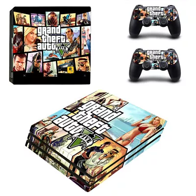 $21.69 • Buy HOT - GTA Grand Theft Auto Sticker For PS4 Pro Vinyl Decal Cover Skin AUS