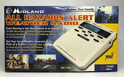 Midland Weather Radio All Hazards Alert NOAA Storm Warning WR-100B • $19.95