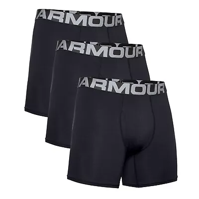 MEN 3-Pack Under Armour Charged Cotton 6in Boxer-BNWT • £23.99