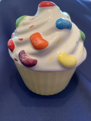 £14.41 • Buy Jelly Belly Jelly Bean Cupcake Candy Dish Storage Treat Trinket Jar 5  Ceramic