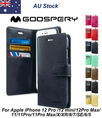 $16.79 • Buy Goospery Wallet Card Case For Apple IPhone 14 Pro 13 Mini 12 11 X XR 8 7 SE 6 5