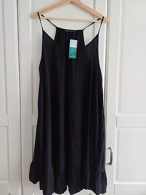 Marks & Spencer Black Beachwear Dress Size 16 • £10