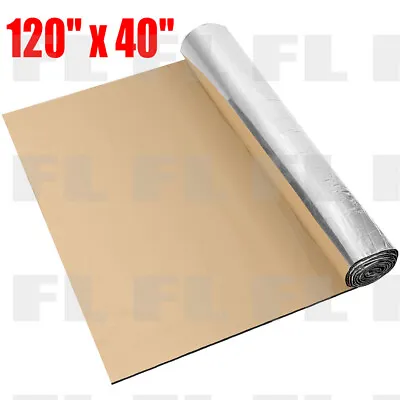 120 X40  Sound Deadener Heat Shield For Car Firewall Hood Floor Insulation Mat • $26.60