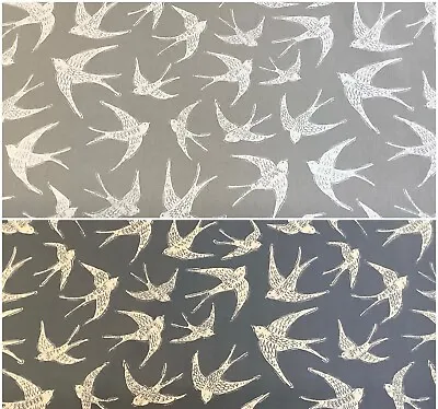 £6.95 • Buy Clarke+Clarke FLY AWAY Cotton Bird/Swallow Fabric.For Upholstery/CurtainsCrafts