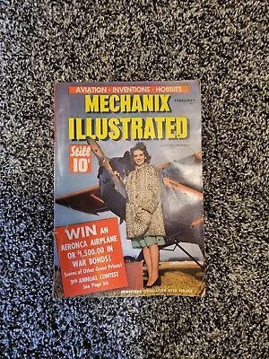 Mechanix Illustrated February 1943 Aviation VG 062716DBE • $1.50