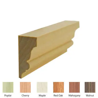 EWSC11 Solid Crown Moulding 13/16  X 1-3/4  Unfinished Solid Hardwood Trim • $4.24