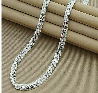 18  -24  Mens Womens 925 Sterling Silver 5mm Wide Snake Chain Necklace  • $10.99