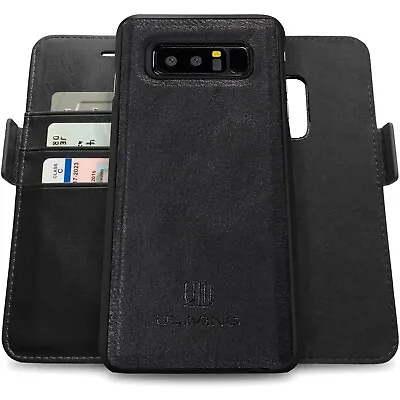 For Samsung Galaxy S10 Plus/S10e/Note 9/8/S9 Flip Wallet REAL Leather Case 2-in1 • $37.04