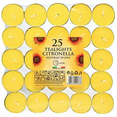 Price's Citronella Tealights Candles Mosquito Fly Insect Repeller Fragranced • £3.99