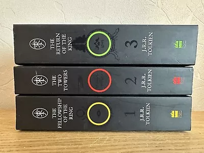 Lord Of The Rings Trilogy 3 Books J.R.R. Tolkien - Lovely Condition (Y) • £10