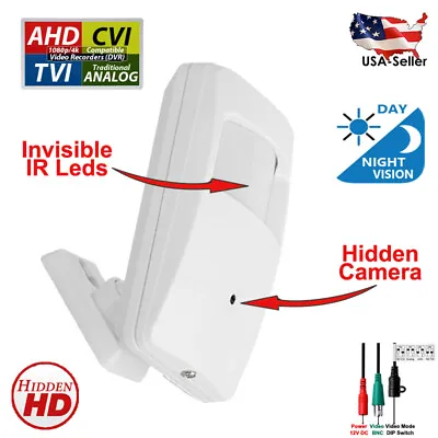 Spy Covert Nanny Hidden Motion Detector Security Camera 1080p 2.1MP Sensor Shape • $45.97