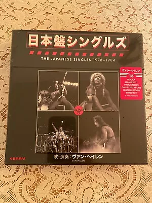 VAN HALEN The Japanese Singles 1978-1984 45-RPM 7  Vinyl Box Set NEW SEALED • $99.99