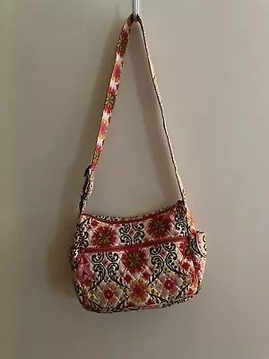 Vera Bradley Folkloric On The Go Crossbody Shoulder Bag Purse Great Condition • $11