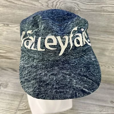 ValleyFAIR - Hat / Cap - Painter / Cadet - Snapback - Blue Denim Print - Vintage • $19.34