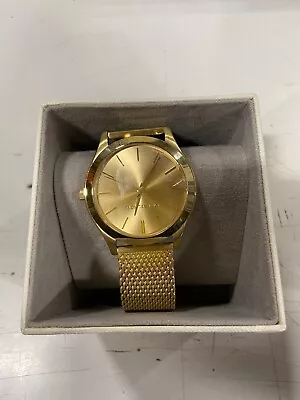 Michael Kors Slim Runway Mesh 44 Mm Women's Gold-Tone Wrist • $49.99