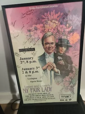 My Fair Lady Original Signed Cast Poster With Richard Chamberlain Framed 22x14.5 • $27.99