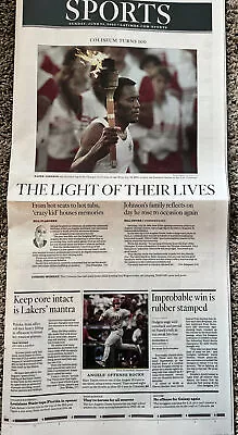 Los Angeles Times June 24 2023 L.a. Coliseum Celebrates 100th Anniversary New • $6.39