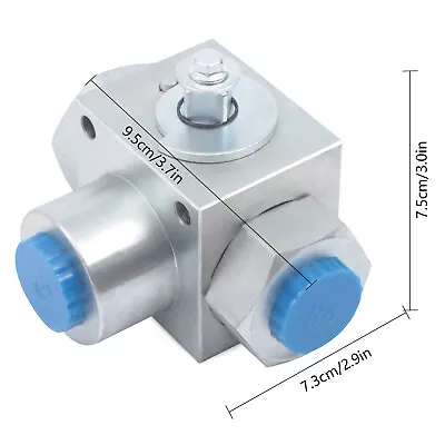 Three-way Hydraulic Ball Valve 3/4  NPT Bi-directional High Pressure 5800PSI POM • $51.30