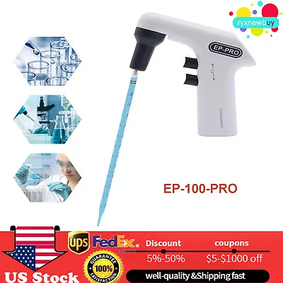 0.1-100ml Electric Pipette Pipettor Controller Auto Pipettor Lab Measure Tool • $94.05