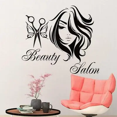 Wall Vinyl Sticker Beauty Shop Store Decal Barber SPA Salon Hair Nail Pedicure • $23.99