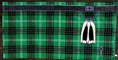 Scottish Green Tartan Kilt Towel - Novelty Beach Towel Scotland • £18.99