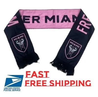 Inter Miami Football Soccer Fan Scarf Freedom To Dream Summer Scarf MLS Bufanda • $15.99