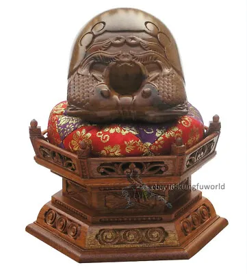 3.5  Rosewood Muyu Wooden Fish Buddhist Monk Mokugyo Temple Block Drums • $115