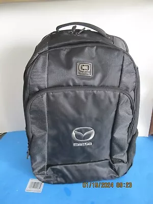 OGIO Tech Vault Laptop Backpack Black Checkpoint Friendly Technologio Mazda Logo • $44.95