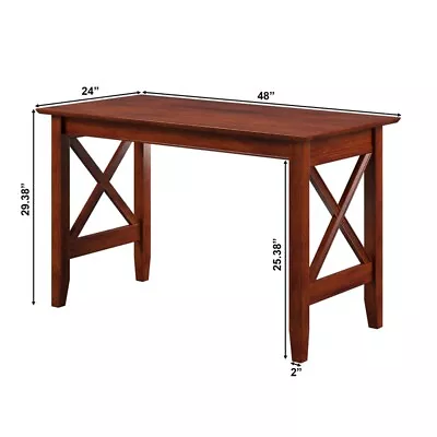 AFI Mission Solid Wood Mid-Century Writing Desk In Walnut • $239