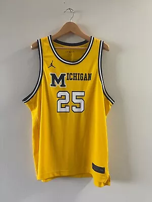 Michigan Basketball Juwan Howard Throwback Jordan Nike Jersey XXL • $70