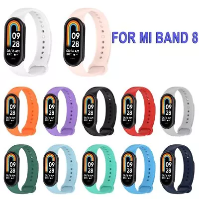 Smart Strap Bracelet Replacement Silicone Wristband For Xiaomi Mi Band 8 • $10.15