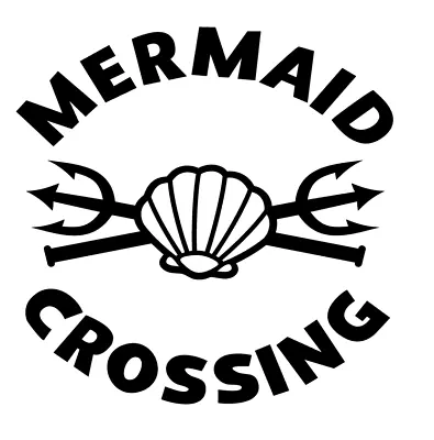 Mermaid Crossing Vinyl Decal Sticker For Home Cup Car Wall Decor Choice A923 • $2.50